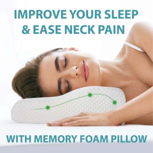 Orthopädisches Memory-Schaum-Kissen für Nackenschmerzen