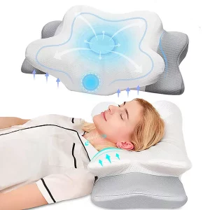 Kissen für Nackenschmerzen, Nackenkissen, orthopädisches Kissen, Konturenkissen, Nackenkissen, Nackenkissen, Kissen für Nackenschmerzen Seitenschläfer, Memory Foam Kissen für Nackenschmerzen