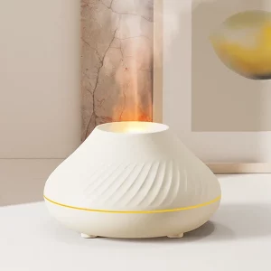 Flamme Luftbefeuchter Öl Diffusor - Weiß